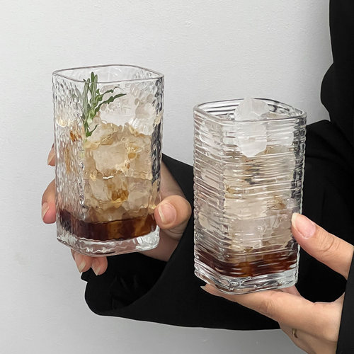ins风四方形杯子玻璃杯家用水杯