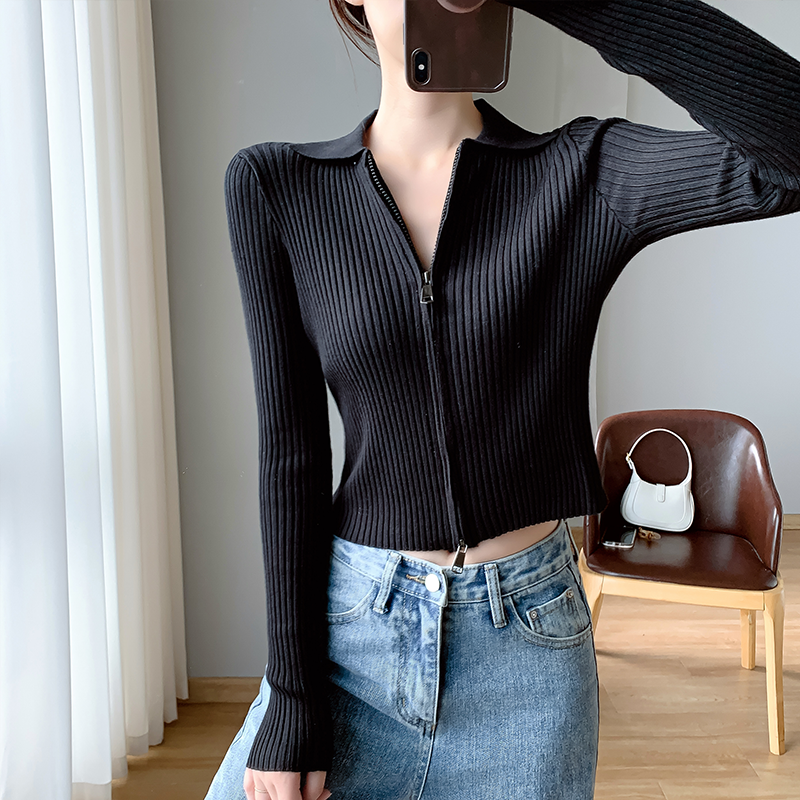 短款长袖韩版上衣小外搭