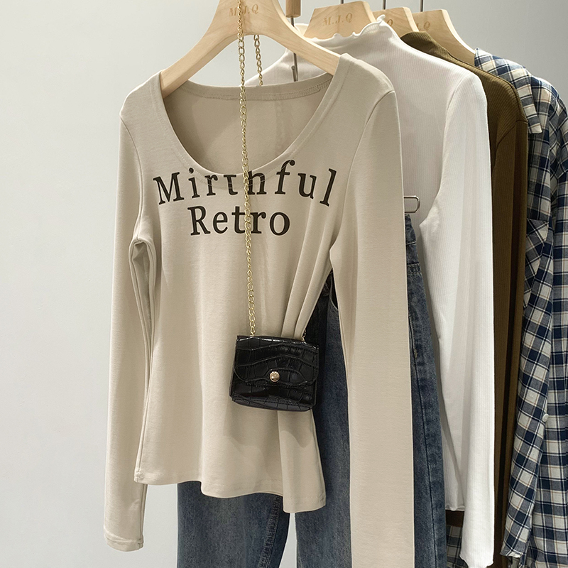 长袖设计感小众常规印花送运费险