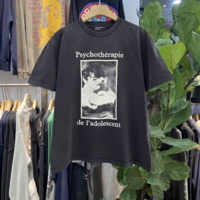 ERD美式复古做旧印花宽松短袖T恤