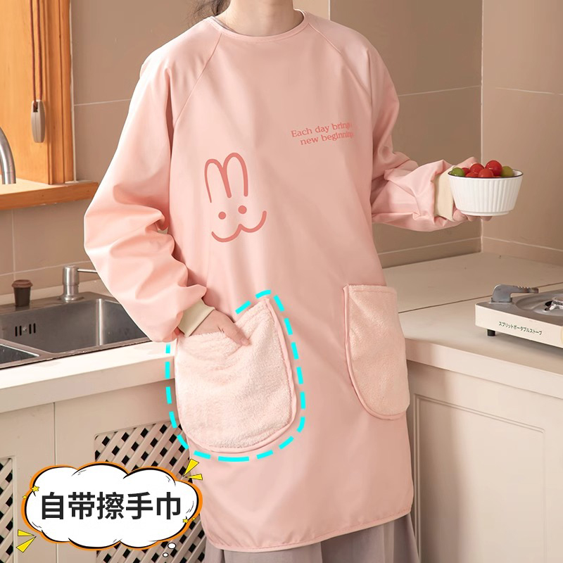 防水防油污长款围裙罩衣