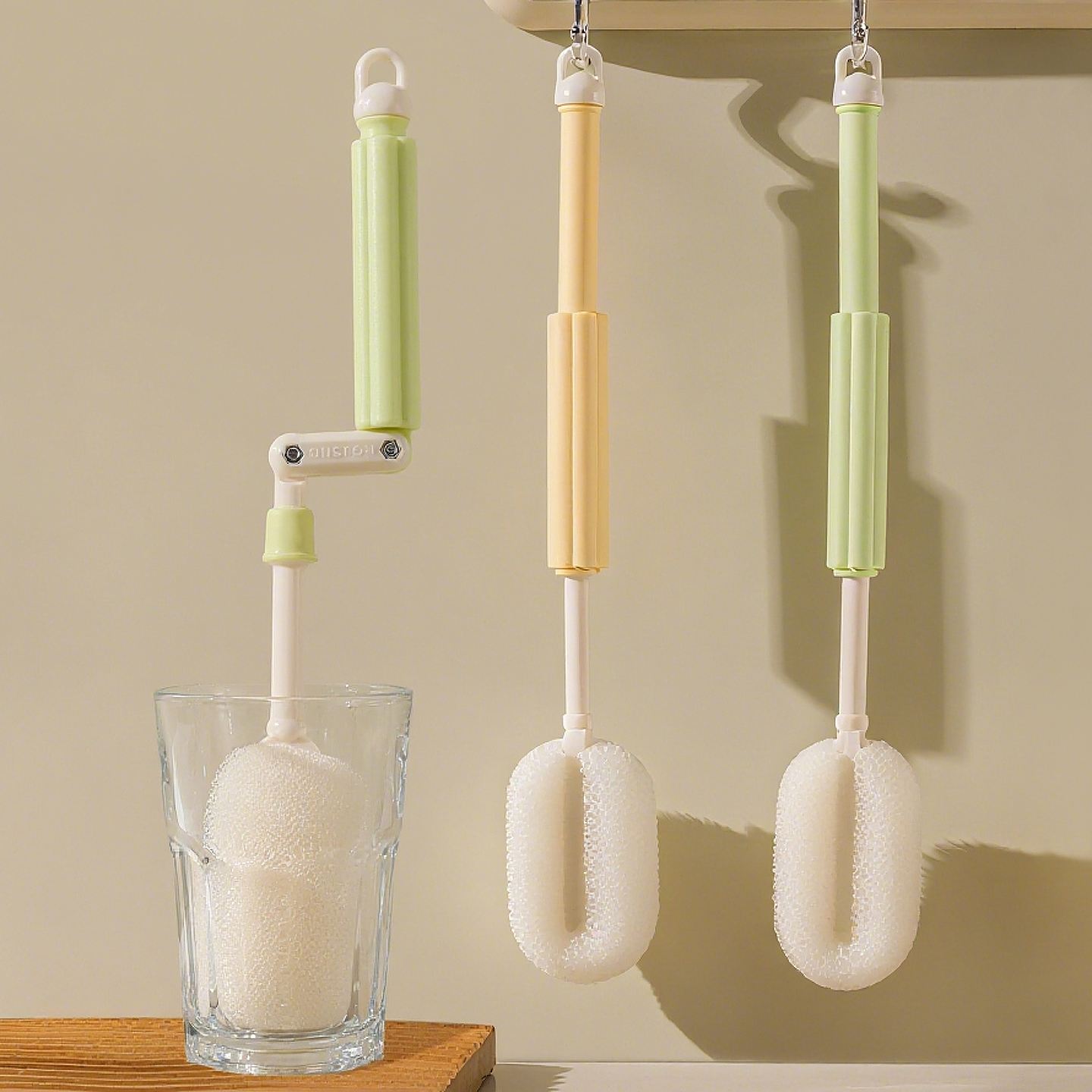 长柄可旋转杯刷洗杯神器