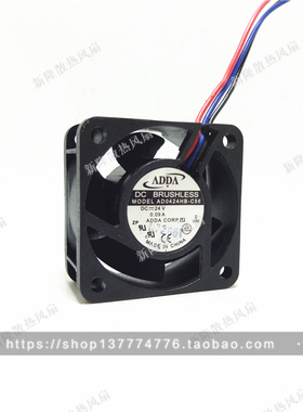 ADDA 4020 24V 0.09A 4CM 4厘米 3线 变频器风扇 AD0424HB-C56