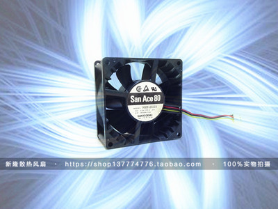 三洋8038.12V.1.1A.3线散热风扇 8cm 12V散热器.型号：9G0812G103