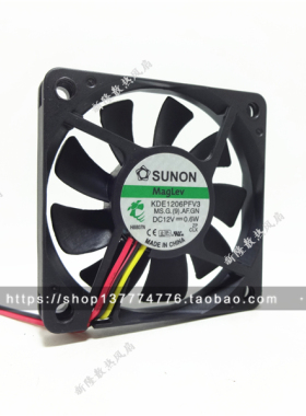 KDE1206PFV3原装建准SUNON 6010 0.6W 6厘米 超薄磁悬浮静音风扇