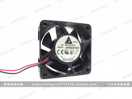 台达 6025 24V AFB0624SH 0.21A 6CM变频器双滚珠大风量散热风扇