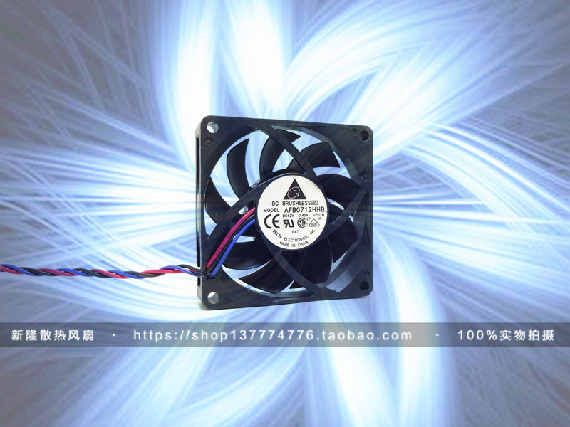 原装 台达 12V 0.45A AFB0712HHB 7厘米 7015 3线 机箱 散热风扇