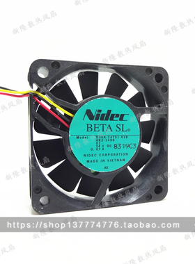 Nidec BETASL D06R-24TS1 01B 24V 0.07A 6015 6cm 3线变频器风扇