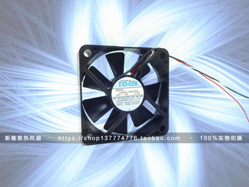 原装 NMB 2406GL-05W-B39 24V 0.10A 6CM 6015 变频器 散热风扇