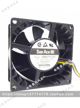 三洋 9G0827P1J031 24V 27V 8038 80X80X38MM 工控机 变频器风扇