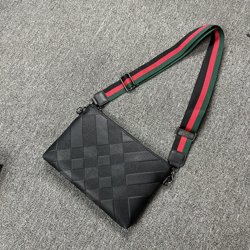 爆款代发男士手拿包软皮商务男包黑色pu休闲单肩斜挎包跨境背包潮