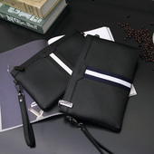 商务pu信封包快手同款 男士 休闲大容量青年手拿包欧美时尚 手抓包男