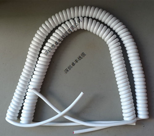 白色2芯弹簧线 PU弹弓线 0.3平方螺旋线 - 封面