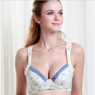 孕妇带钢圈内衣 哺乳文胸 慈颜 加宽侧翼宽肩带孕产文胸