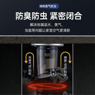接头分水器地漏下水管三通排水管道专用转二合一洗衣机防溢水防臭