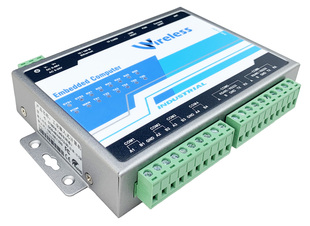 网关工业网关多串口规约转换协议转换物联网6串口服务器1路can