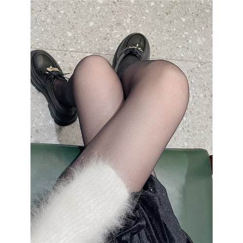 2024新款超薄高清0D黑丝女袜性感JK丝袜防勾丝裤袜2双装