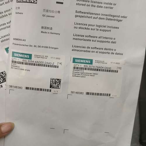 (议价）6SL3054-4AG00-2AA0-Z   3张，