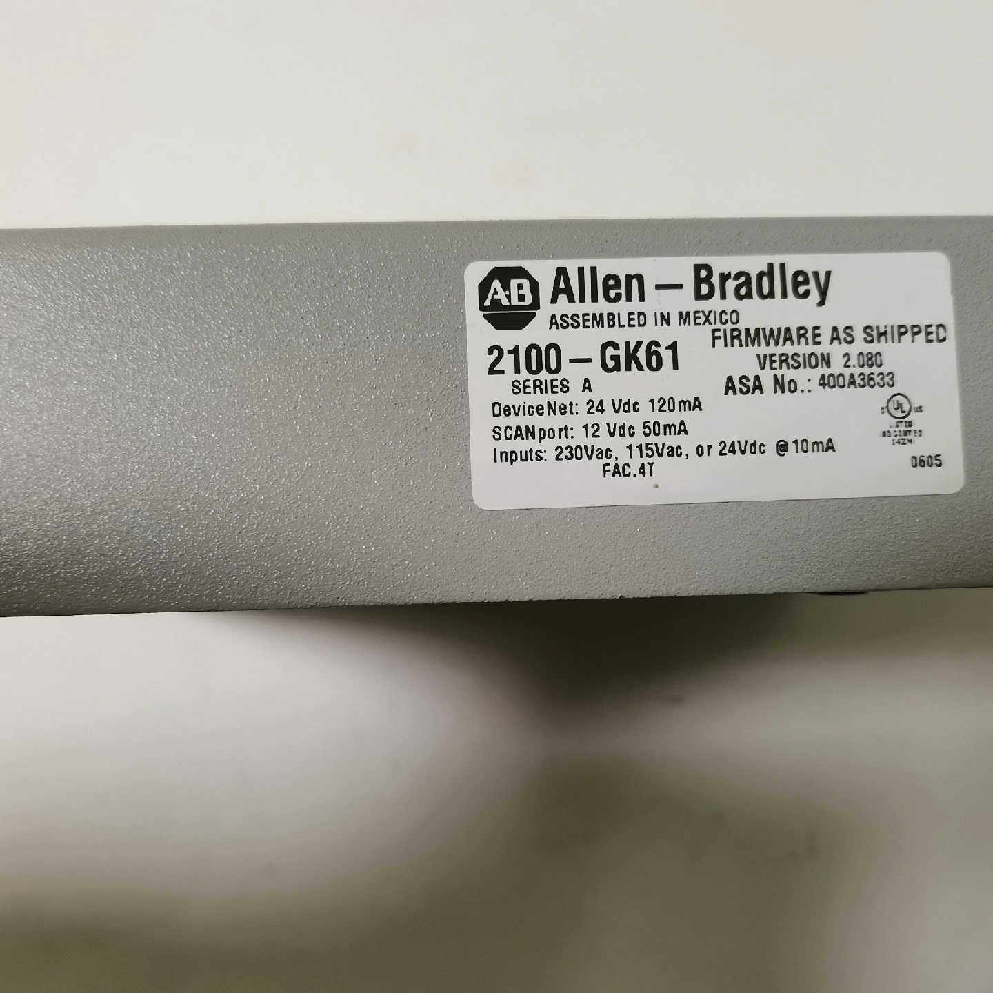 AB罗克韦尔2100-GK61，，没有包装盒，附议价