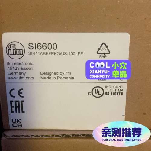 (议价）易福门SI6600流量传感器，，。