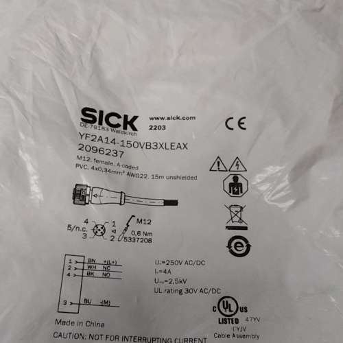 (议价）SICK西克连接线，YF2A14-150VB3X
