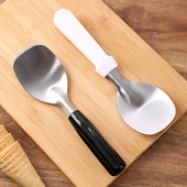 花式 冰淇淋造型铲子商用雪糕挖勺不锈钢玫瑰花冰激凌手工制作刮铲