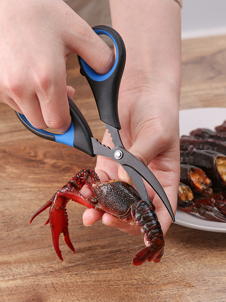 크고 작은 랍스터를 다루기 위한 뾰족한 가위 새우줄을 제거하기 위한 특수 뒷열림 도구 가재 꼬리를 먹는 도구 게 껍질을 벗기는 도구