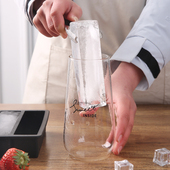 大长条冰格模具软硅胶方形家用冻冰块神器威士忌调酒冰块制作工具