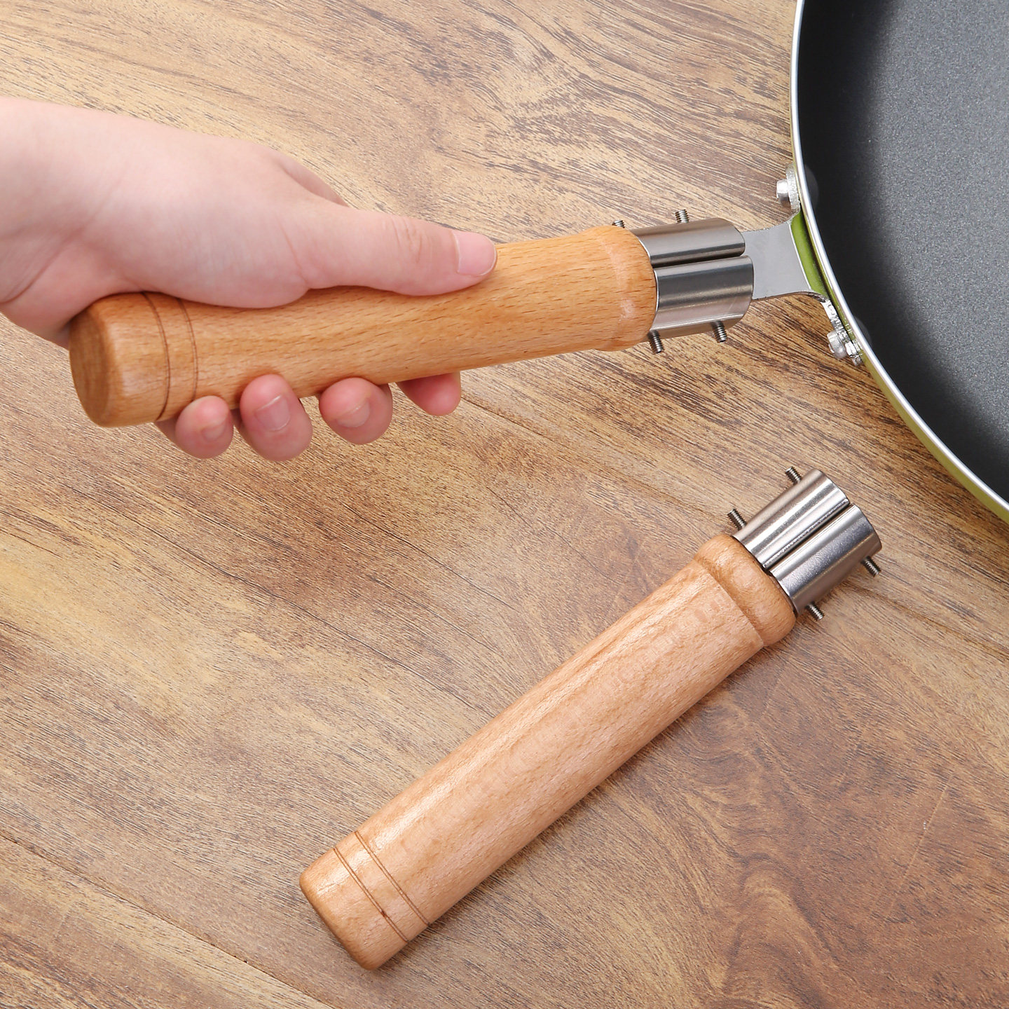 坏锅把更换零配件实木防烫炒菜锅把手可拆卸通用万能老式防烫锅柄,厨房/烹饪用具,锅具可拆卸把手,淘宝优惠券,粉丝福利购,淘宝优惠卷