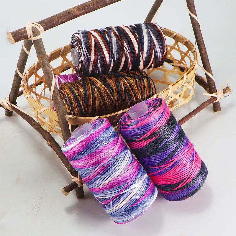 HOLLOW THREAD HANDMADE DIY WOVEN BAG MERCERIZED ICE SILK HEMP THREAD HAND-WOVEN HOOKED SHOES HAT HOOKED WRAP THREAD LIGHT BODY THREAD