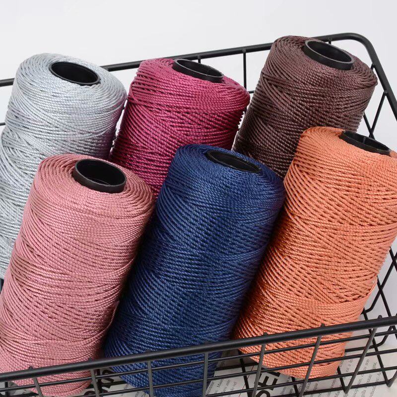 PLY THREAD FINE ICE SILK ICE HEMP LIGHT BODY THREAD SUN HAT MEDIUM THICK HAND-KNITTED DIY CROCHET CUSHION HOLLOW BRIGHT SILK THREAD