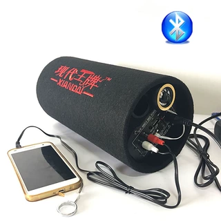 Loa siêu trầm Bluetooth hình trụ 5 inch hiện đại Xe hơi âm thanh xe hơi 12V24V - Âm thanh xe hơi / Xe điện tử