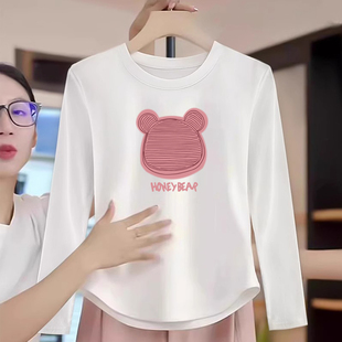 女童德绒打底衫秋冬季2025新款中小儿童洋气加绒短款修身长袖上衣