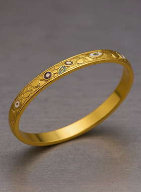 纹理卡扣滴油几何图案手镯