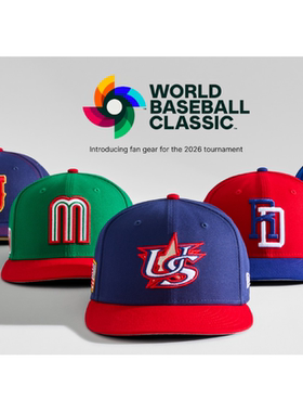 WBC中国台北日本美国棒球帽New Era世界棒球经典赛周边帽子2026