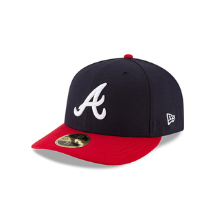 MLB亚特兰大勇士队帽子A字母NEW ERA 59fifty全封闭全封帽棒球帽