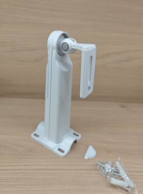 藏线180c铝合金监控支架室外防雨POE摄像头电源收纳支架壁装抱柱