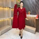 高端洋气婚礼服喜婆婆婚宴旗袍妈妈装 两件套中年气质丈母娘连衣裙