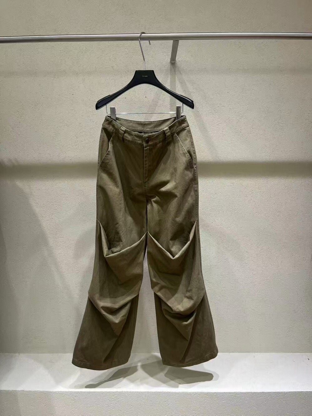 立体褶皱工装风休闲裤显瘦休闲裤女长裤收腰高级感宽松阔腿长裤子,女装/女士精品,休闲裤,淘宝优惠券,粉丝福利购,淘宝优惠卷