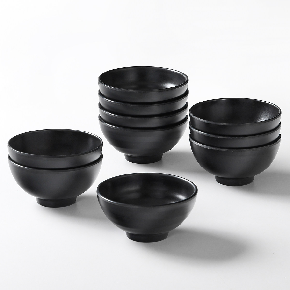 密胺餐具小碗商用创意黑色磨砂米饭碗火锅店油碟蘸水调料碗,餐饮具,碗,淘宝优惠券,粉丝福利购,淘宝优惠卷