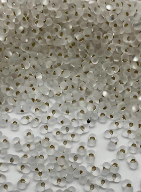 日本星牌MGB磨砂灌银花生珠蝴蝶米珠手作DIY串珠项链材料P1034MA