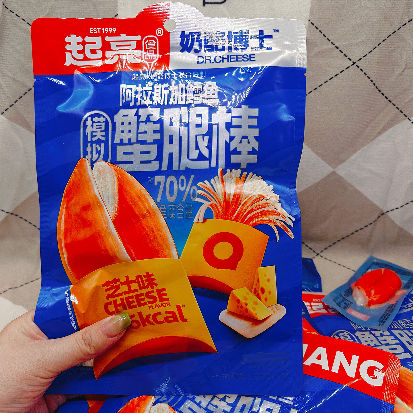 起亮鳕鱼模拟蟹腿棒原味芝士味