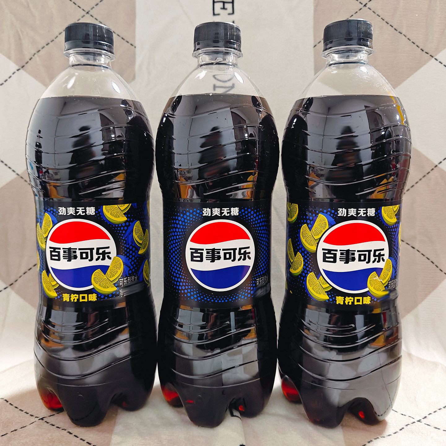 百事可乐劲爽无糖原味青柠味900ml夏季碳酸饮料解渴解暑带汽汽水