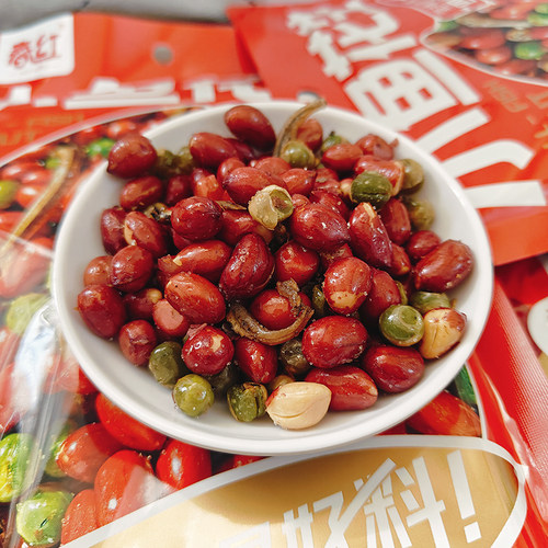 春红小鱼花生120g花生青豆小鱼仔