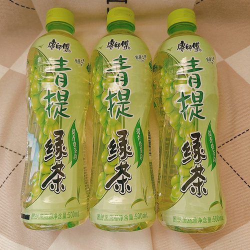 康师傅青提绿茶500ml茶饮料饮品