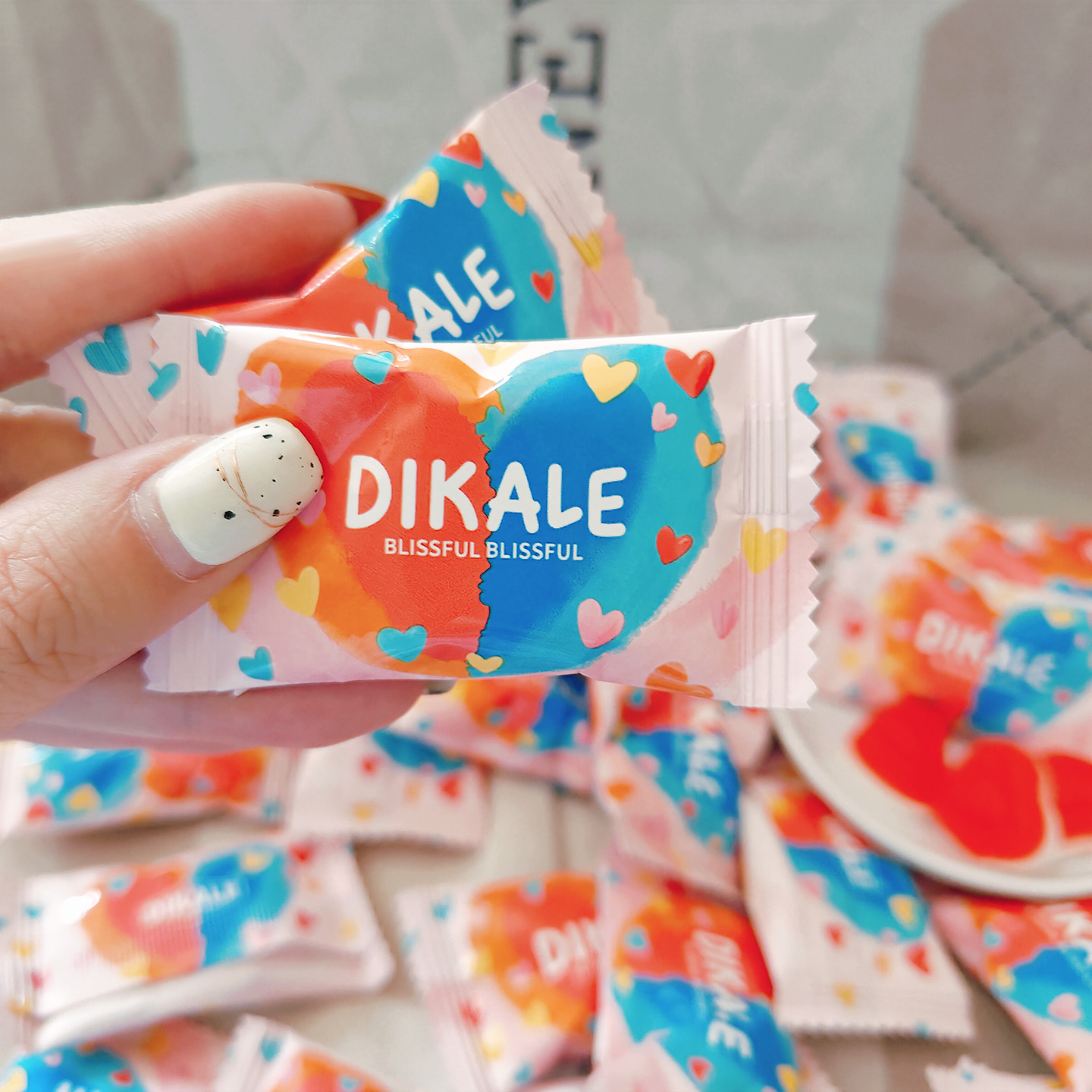 DIKALE甜蜜限定心型橡皮糖年货糖
