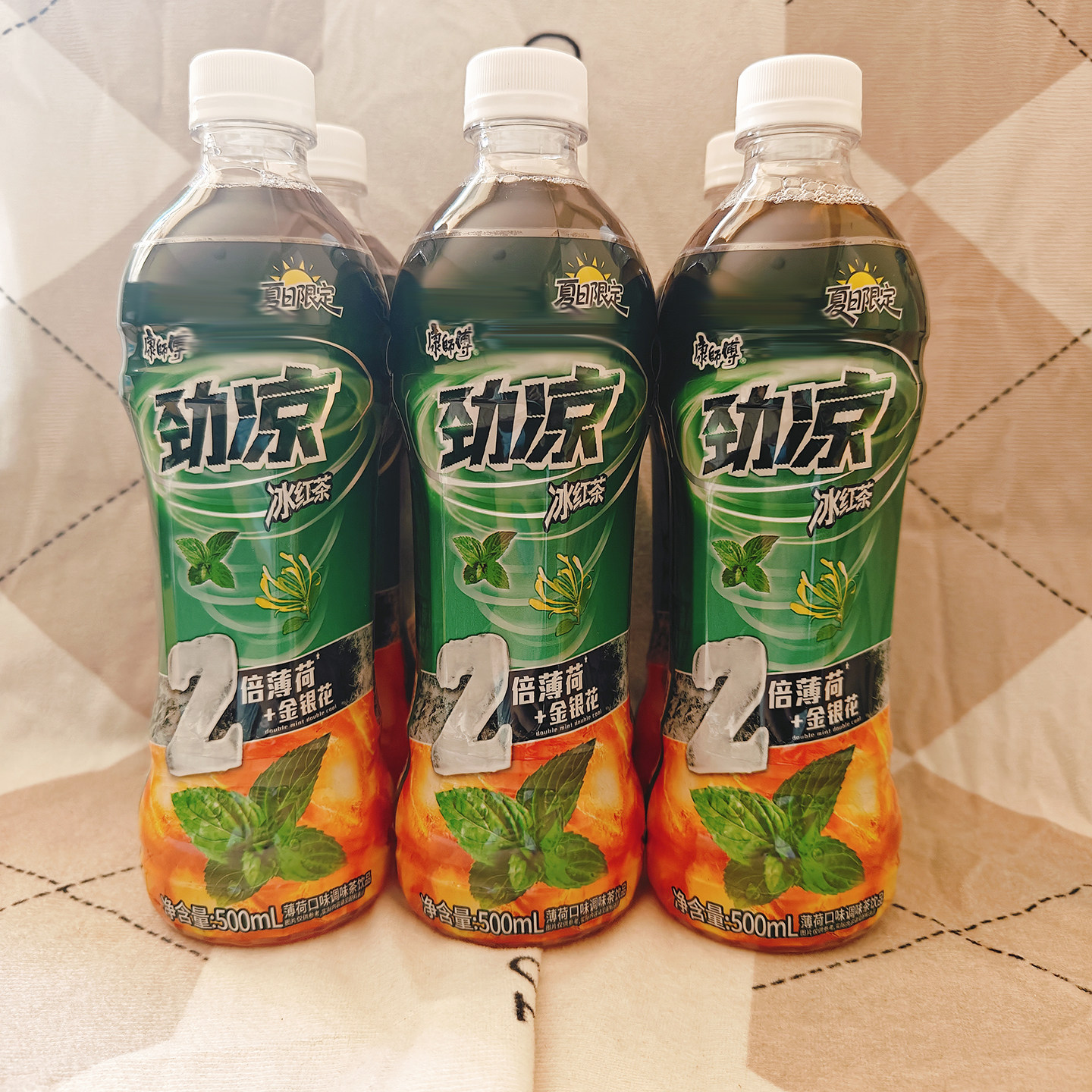 康师傅劲凉冰红茶2倍薄荷500ml