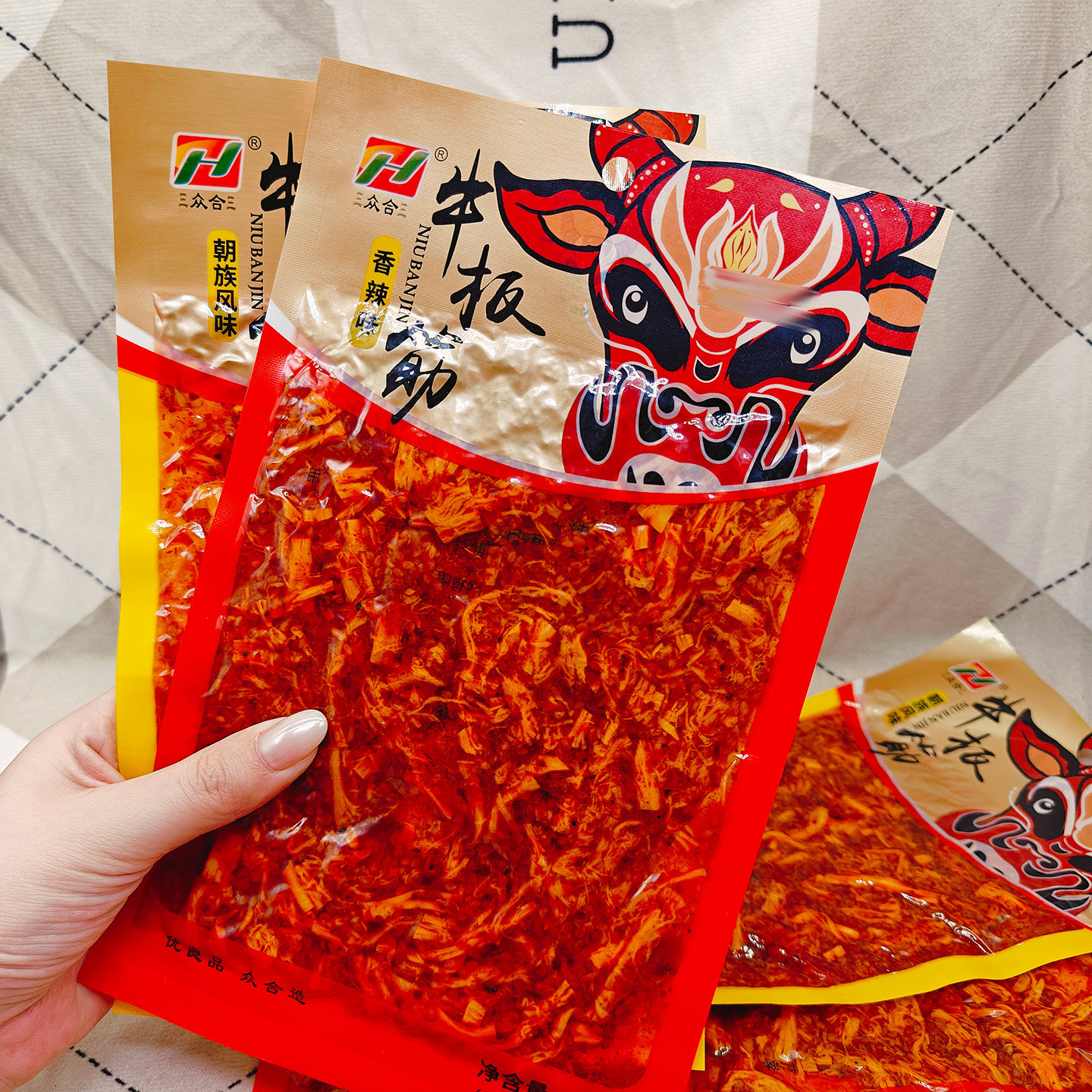 众合牛板筋香辣味朝族风味55g
