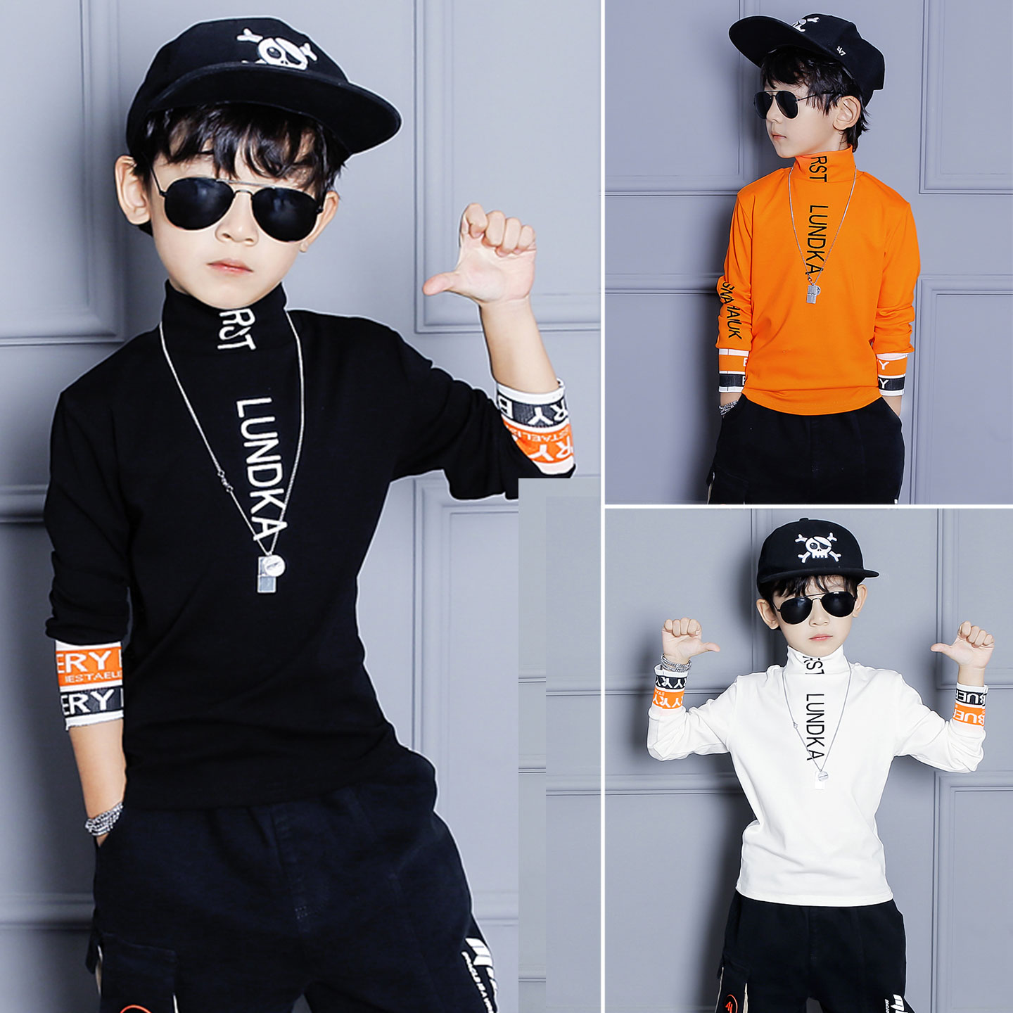 男童秋装t恤长袖纯棉上衣