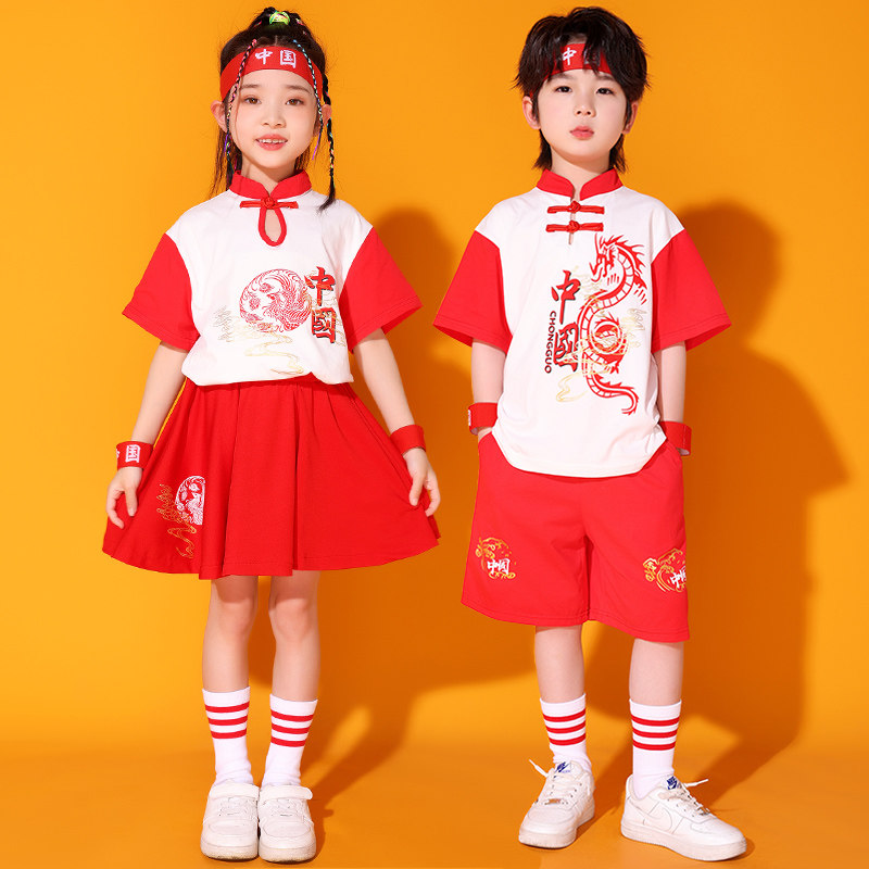 儿童汉服男童女童夏季短袖套装2025新款国风华服幼儿园拍照服装唐,童装/婴儿装/亲子装,汉服,淘宝优惠券,粉丝福利购,淘宝优惠卷